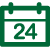 Green calendar icon